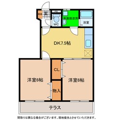 コーポリンクス１の物件間取画像